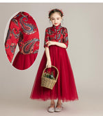 Load image into Gallery viewer, D1087 Chinese Style,Flower Girl Dress, Toddler Dress, Baby Christmas Dress

