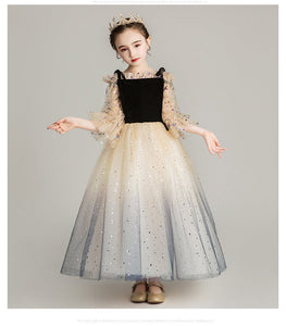 D1036 Girl Dress, Gift Birthday Dress, Flower Girl Dress, Toddler Dress