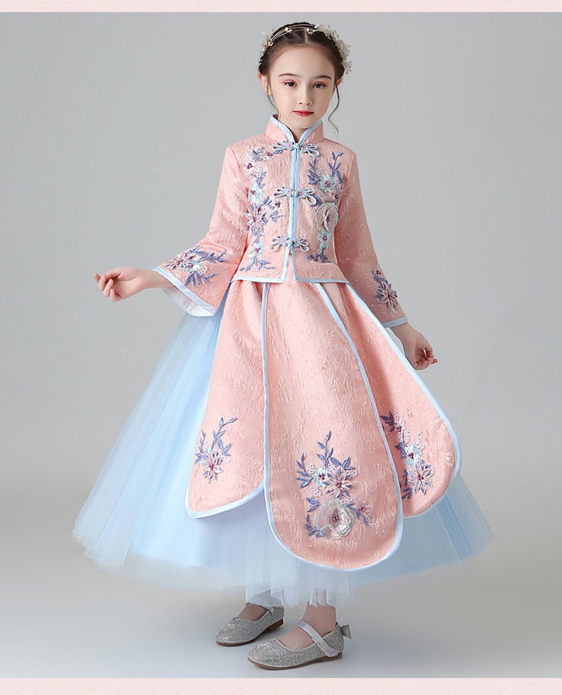 D1028 Chinese Style, Hanfu, Girl Dress, Costume, Birthday Dress, Children Costume