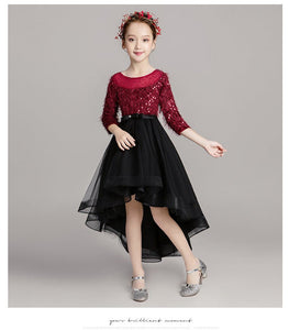 D1039 Girl Dress, Gift Birthday Dress, Flower Girl Dress, Toddler Dress