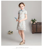 Load image into Gallery viewer, D1055 Chinese Style,Cheongsam,Gift Birthday Dress, Flower Girl Dress
