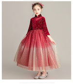 Load image into Gallery viewer, D1046 Girl Dress, Gift Birthday Dress, Flower Girl Dress, Toddler Dress
