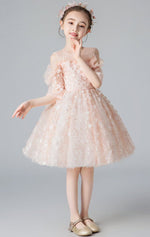 Load image into Gallery viewer, D1023 Girl Dress, Gift Birthday Dress, Flower Girl Dress, Toddler Dress
