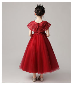 D1038 Girl Dress, Gift Birthday Dress, Flower Girl Dress, Toddler Dress