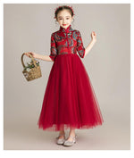 Load image into Gallery viewer, D1087 Chinese Style,Flower Girl Dress, Toddler Dress, Baby Christmas Dress
