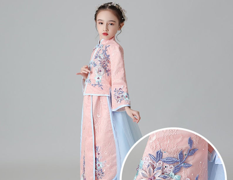 D1028 Chinese Style, Hanfu, Girl Dress, Costume, Birthday Dress, Children Costume