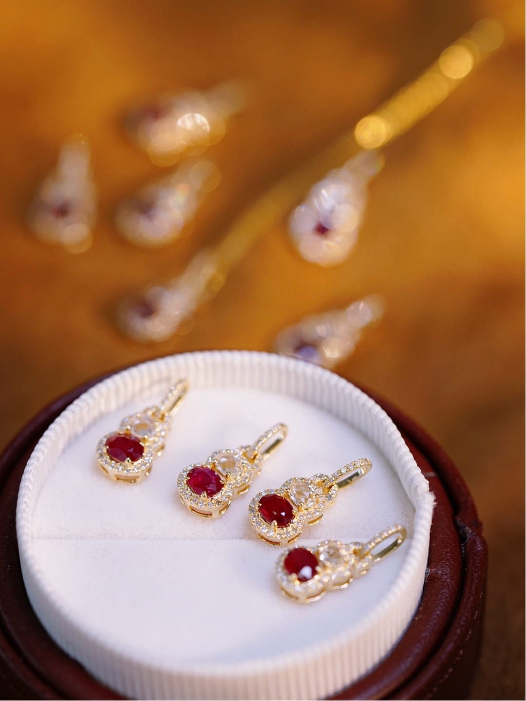 18K Gold Natural Blue Sapphire Pendant Necklace, Diamond Side Stones, Gold Pendant For Women, Handmade Engagement Gift For Women Her