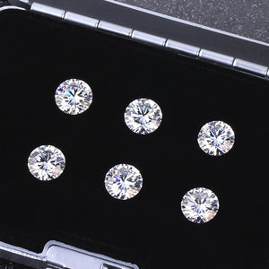 Moissanite D Colorless Loose Gemstones Round Excellent Cut VVS1 Clarity for Pendant Ring Earring Jewelry Making 0.5CT-5CT with Certificate