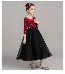 D1043 Girl Dress, Gift Birthday Dress, Flower Girl Dress, Toddler Dress