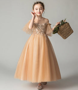 D1026 Girl Dress, Gift Birthday Dress, Flower Girl Dress, Toddler Dress