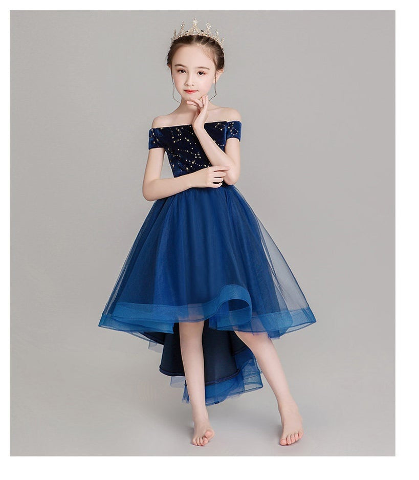 D1053 Girl Dress, Gift Birthday Dress, Flower Girl Dress, Toddler Dress