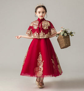 D1044 Girl Dress, Gift Birthday Dress, Flower Girl Dress, Toddler Dress