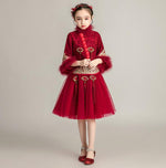 Load image into Gallery viewer, D1080 Chinese Style, Flower Girl Dress, Toddler Dress, Baby Christmas Dress
