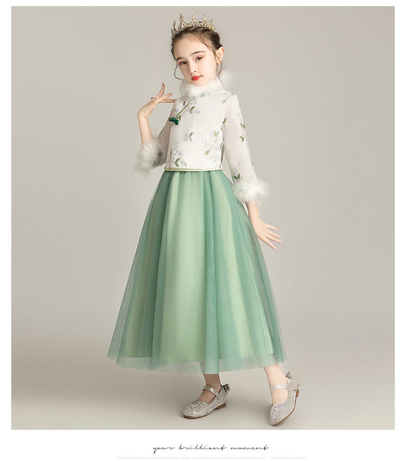 D1145 Chinese Style,Cheongsam,Gift Birthday Dress, Flower Girl Dress
