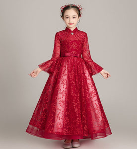 D1140 Girl Dress, Gift Birthday Dress, Flower Girl Dress, Toddler Dress