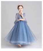 Load image into Gallery viewer, D1093 Girl Dress, Gift Birthday Dress, Flower Girl Dress, Toddler Dress
