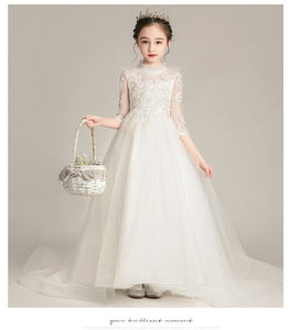 D1101 Girl Dress, Gift Birthday Dress, Flower Girl Dress, Toddler Dress