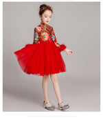 Load image into Gallery viewer, D1118 Chinese Style,Cheongsam,Gift Birthday Dress, Flower Girl Dress
