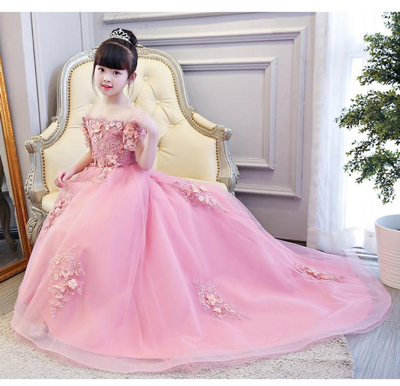 D1311 Birthday Dress, Flower Girl Dress, Toddler Dress, Baby Christmas Dress