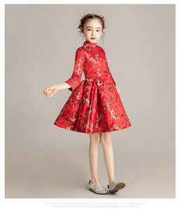 D1109 Chinese Style,Cheongsam,Gift Birthday Dress, Toddler Dress, Glitz Pageant Dress