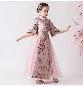 D1081 Chinese Style,Cheongsam,Flower Girl Dress, Toddler Dress, Baby Christmas Dress