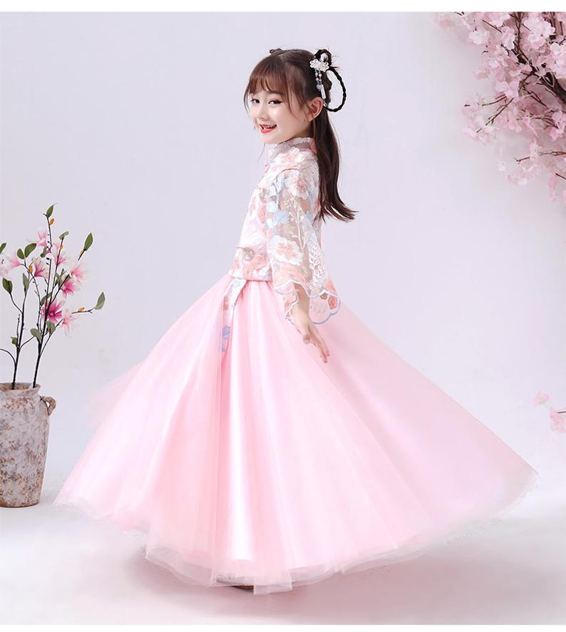 D1192 Chinese Style, Cheongsam, Girl Dress, Costume, Birthday Dress