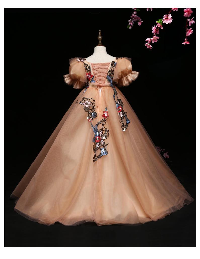 D1264 Flower Girl Dress, Toddler Dress, Baby Christmas Dress, Glitz Pageant Dress