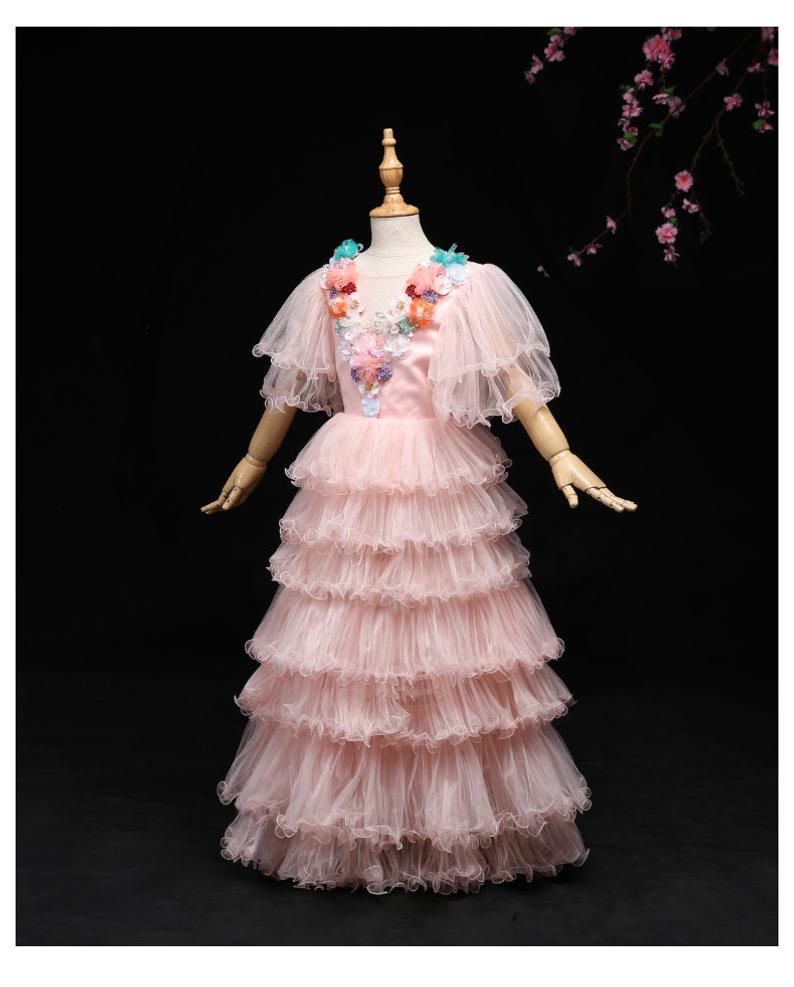 D1291 Flower Girl Dress, Toddler Dress, Baby Christmas Dress, Glitz Pageant Dress