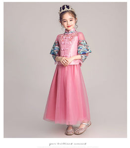 D1150 Chinese Style,Cheongsam,Gift Birthday Dress, Flower Girl Dress