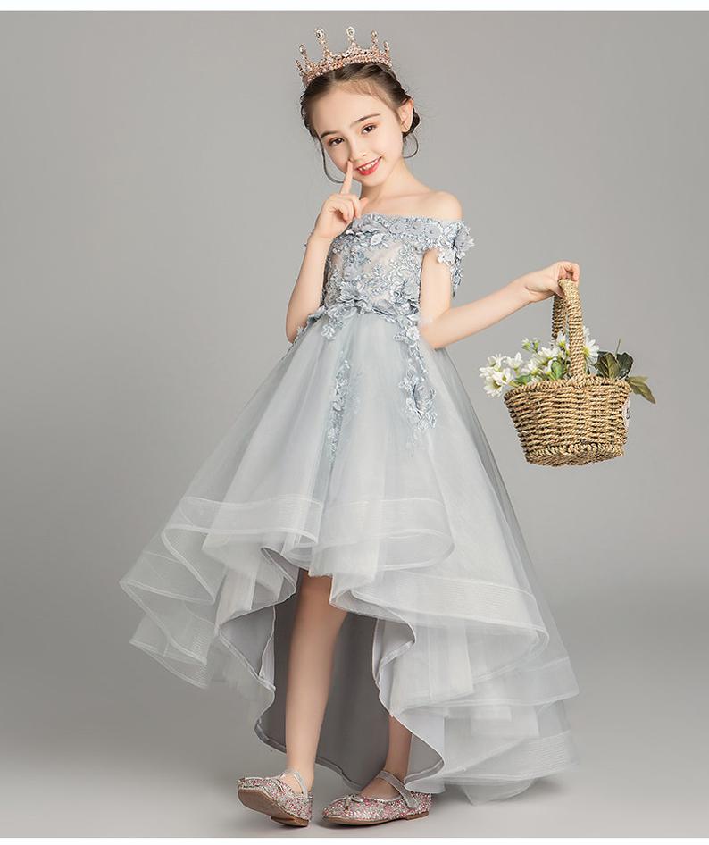 D1019 Girl Dress, Gift Birthday Dress, Flower Girl Dress, Toddler Dress