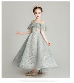 Load image into Gallery viewer, D1071 Girl Dress, Gift Birthday Dress, Flower Girl Dress, Toddler Dress
