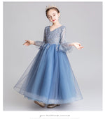 Load image into Gallery viewer, D1093 Girl Dress, Gift Birthday Dress, Flower Girl Dress, Toddler Dress
