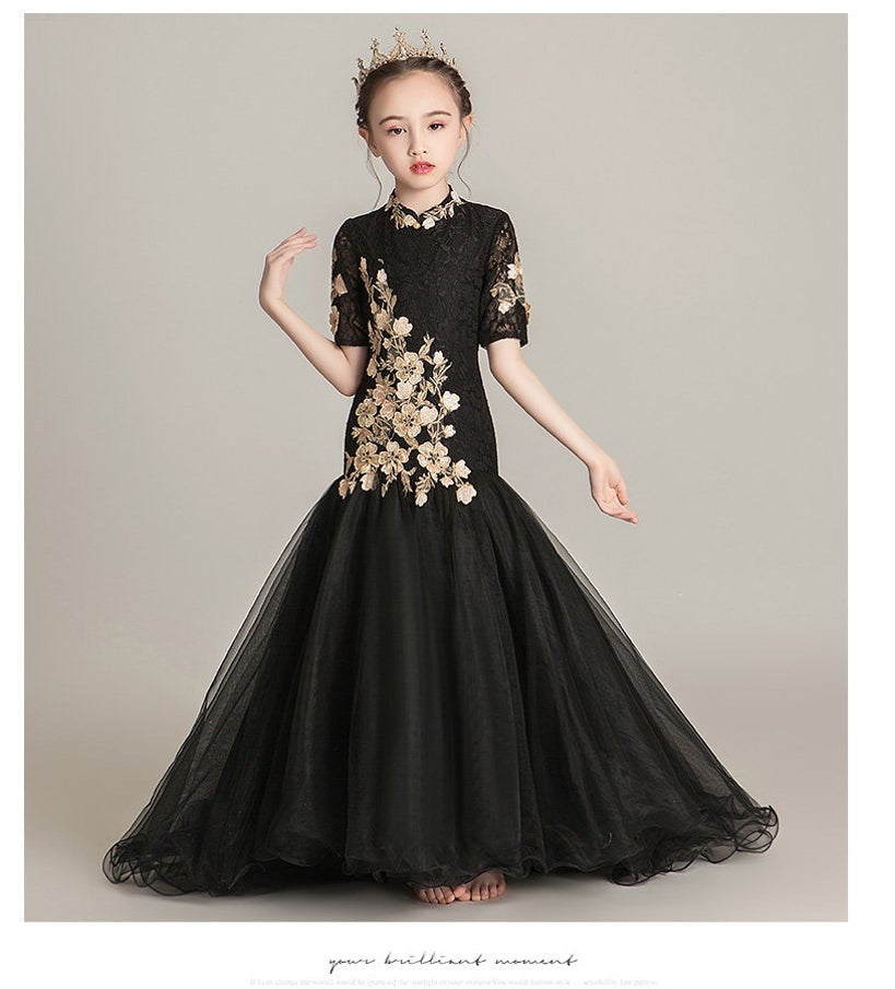 D1049 Girl Dress, Gift Birthday Dress, Flower Girl Dress, Toddler Dress