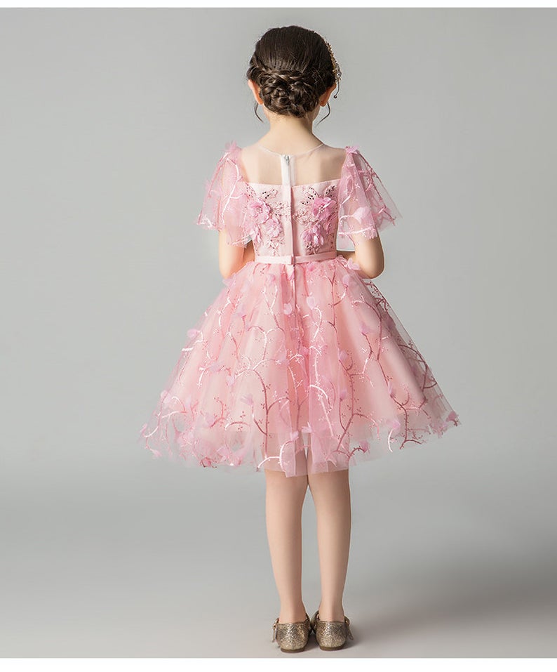 D1352 Birthday Dress, Flower Girl Dress, Toddler Dress, Baby Christmas Dress