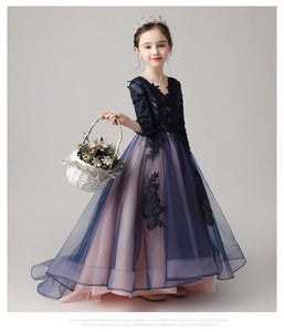 D1138 Girl Dress, Gift Birthday Dress, Flower Girl Dress, Toddler Dress