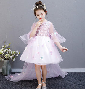 D1210 Girl Dress, Gift Birthday Dress, Flower Girl Dress, Toddler Dress