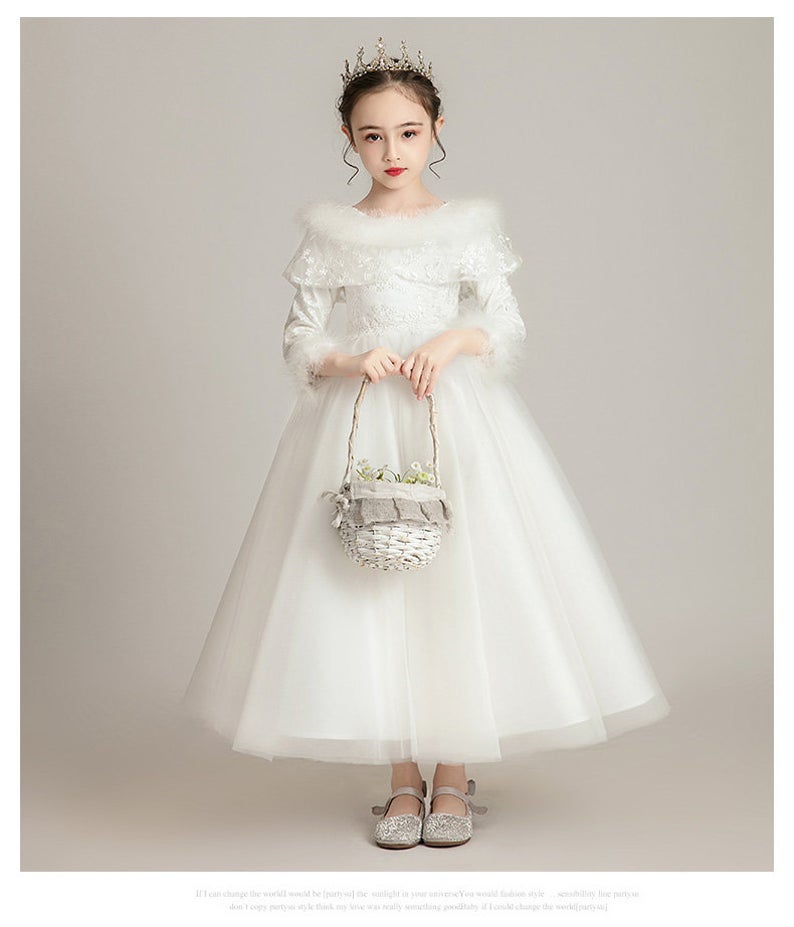 D1142 Girl Dress, Gift Birthday Dress, Flower Girl Dress, Toddler Dress