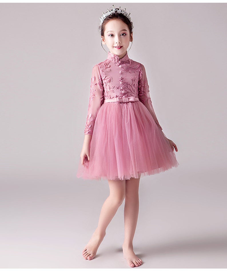 D1353 Birthday Dress, Flower Girl Dress, Toddler Dress, Baby Christmas Dress