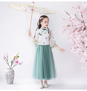 D1148 Chinese Style,Cheongsam,Gift Birthday Dress, Flower Girl Dress
