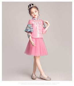 D1164 Chinese Style,Cheongsam,Gift Birthday Dress, Flower Girl Dress