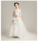Load image into Gallery viewer, D1101 Girl Dress, Gift Birthday Dress, Flower Girl Dress, Toddler Dress
