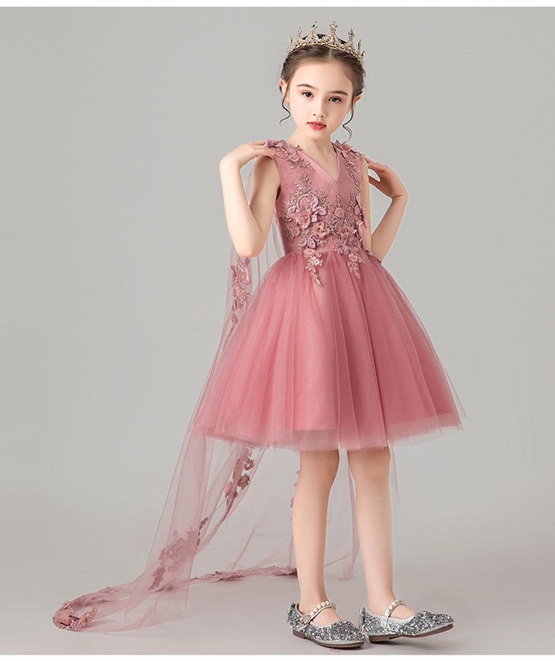 D1334 Birthday Dress, Flower Girl Dress, Toddler Dress, Baby Christmas Dress