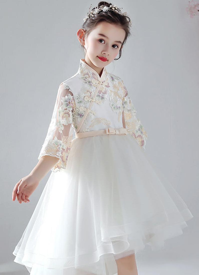 D1209 Chinese Style,Cheongsam,Gift Birthday Dress, Flower Girl Dress
