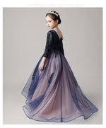 Load image into Gallery viewer, D1138 Girl Dress, Gift Birthday Dress, Flower Girl Dress, Toddler Dress
