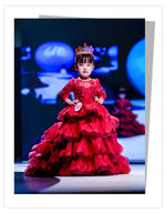 Load image into Gallery viewer, D1274 Flower Girl Dress, Toddler Dress, Baby Christmas Dress, Glitz Pageant Dress
