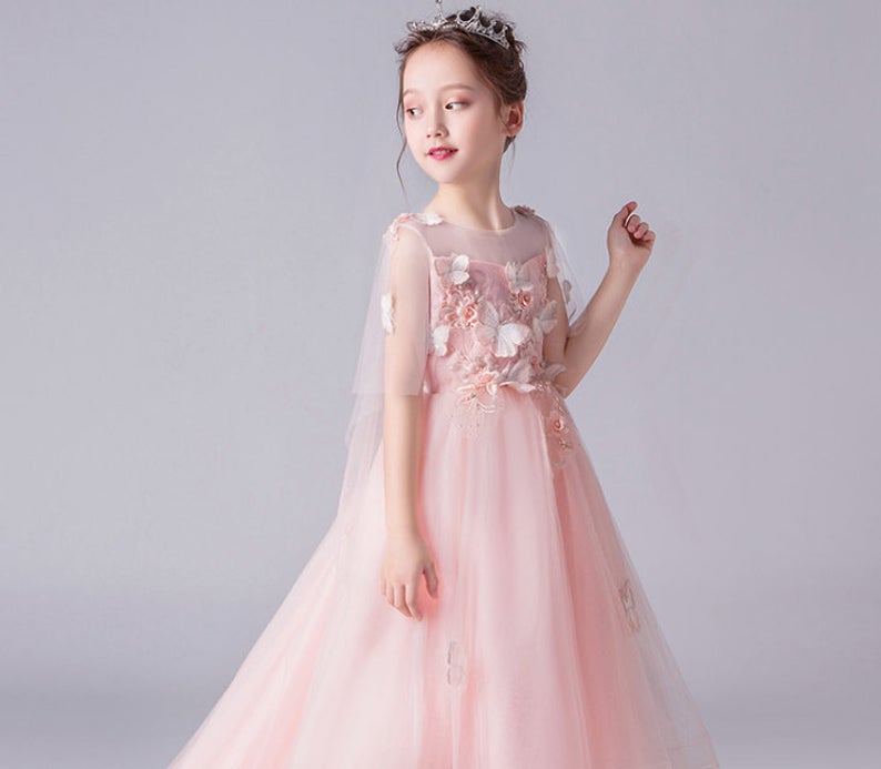 D1341 Birthday Dress, Flower Girl Dress, Toddler Dress, Baby Christmas Dress