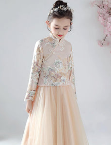 D1199 Chinese Style, Cheongsam, Girl Dress, Costume, Birthday Dress