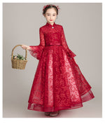 Load image into Gallery viewer, D1140 Girl Dress, Gift Birthday Dress, Flower Girl Dress, Toddler Dress
