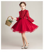 Load image into Gallery viewer, D1173 Girl Dress, Gift Birthday Dress, Flower Girl Dress, Toddler Dress
