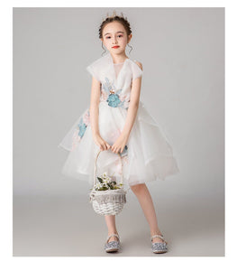 D1033 Girl Dress, Gift Birthday Dress, Flower Girl Dress, Toddler Dress
